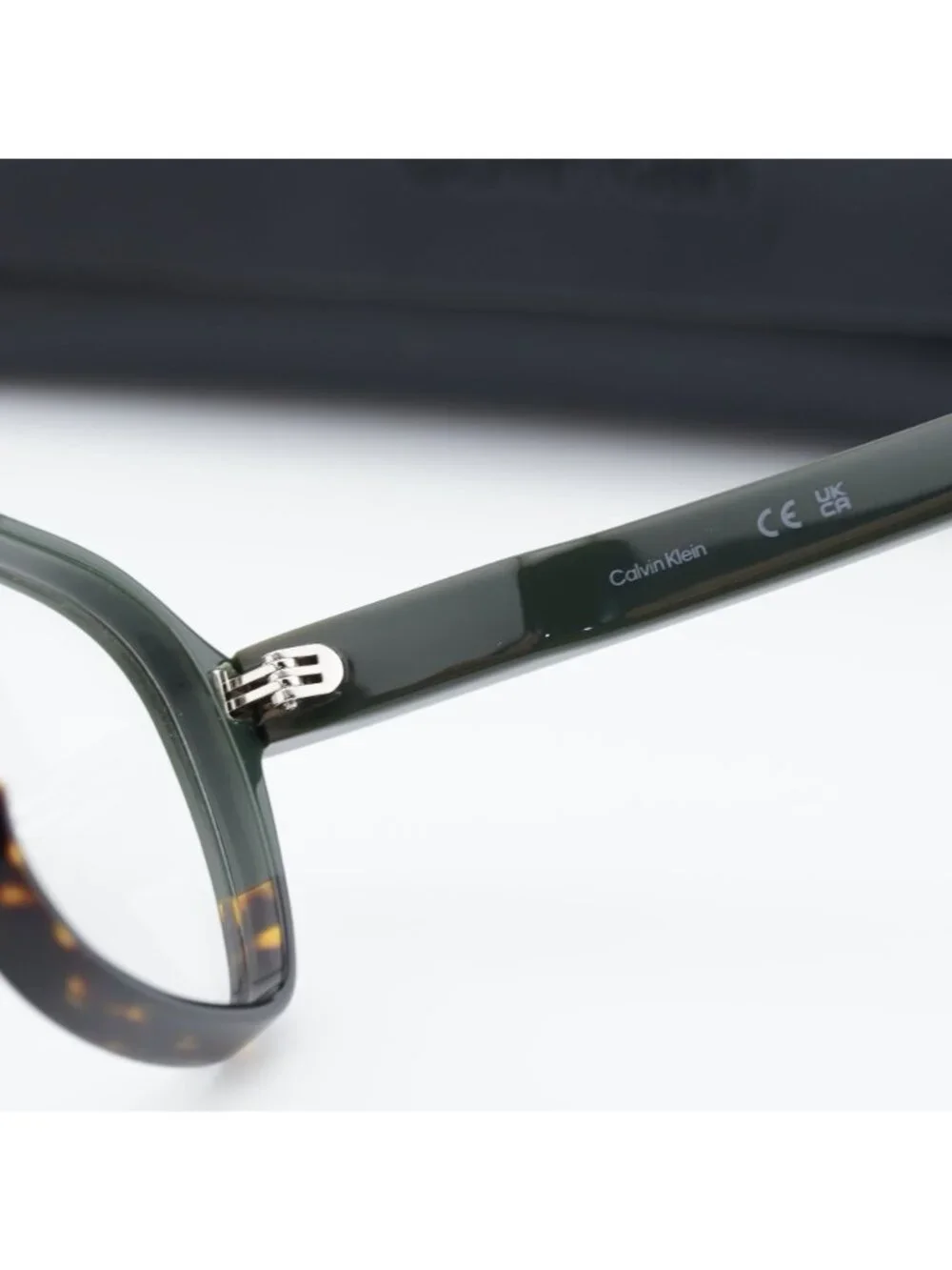 Calvin Klein CK25515 303 Square Eyeglasses 58mm - Green / Havana